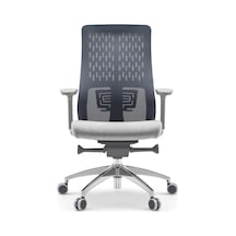 Flexo Pro Ofis Çalışma Oyuncu Sandalyesi Şef Gri Kumaş Ergonomik 3d Kolçak Ayarlanabilir Bel Desteği Çok Renkli