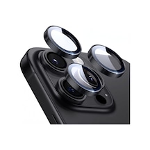 Acex iPhone 14 Pro/14 Pro Max Safir Lens Koruyucu Kamera Lens Koruma Camı, Çizilme Ve Darbeye Dayanıklı Yüksek Şeffaflık Kolay Uygulama Kamera Koruyucu Siyah Diğer