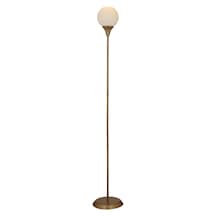 Damla Eskitme Beyaz Camlı Modern Tasarım Metal Lambader