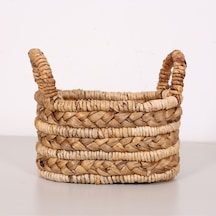 Söbe Oval Ekmek-havlu- Saklama Sepeti 30x21x24 Cm Bej