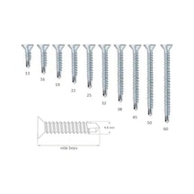 4.8x19 Mm Yhb Matkap Uçlu Akıllı Vida Dın 7504p X 20 Adet Rf149 4.8 x 19 MM