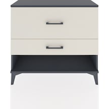 Arges Şifonyer 2 Çekmeceli 88x30x80 Antrasit-aytaşı Antrasit