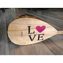 BAĞLAMA 'LOVE' İŞLEMELİ , UZUN SAP BAĞLAMA TAM SET