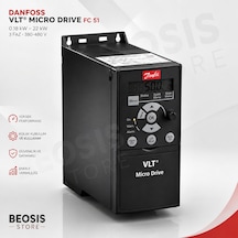 Danfoss VLT Micro Drive FC 51 – 132F0007 – 2,2 kW Monofaz 200-240 V (Panel Hariç)
