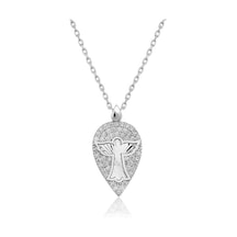 Supertrend Gümüş Melek Damla Bayan Kolye Gümüş