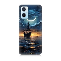 Oppo A96 Uyumlu Gece Gemi Desenli Silikon Kılıf