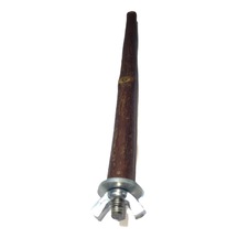 Doğal Dal Kuş Tüneği, Ahşap Kuş Dalı, Metal Bağlantı Aparatlı Tünek 26 Cm.