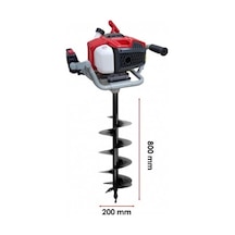 Tomking Ea52p Toprak Burgu Makinası 200 Mm