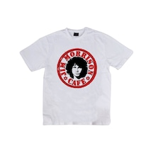 Stoned&Fame The Doors Baskılı Unisex %100 Pamuk Beyaz T-shirt Beyaz