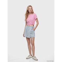 Lcw Jeans İndigo Standart Fit Jean Şort Etek