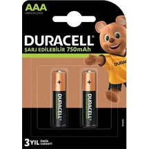 Duracell 1.2v 750 Mah Aaa Şarjlı Kalem Pil 2li