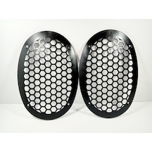 Oval Hoparlör Kapağı Plastik Kalite Oval Midrange Kapak 2 Adet