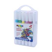 Akrilik Marker Kalem Seti 12 Renk