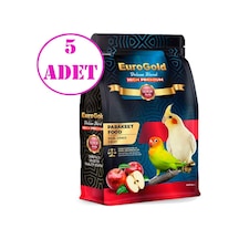 EuroGold Deluxe Blend Gerçek Elmalı Premium Paraket Yemi 1 Kg 5 A
