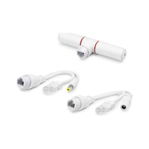 Poe Combiner Mux 2 In 1 Rj45 Veri + Güç Birleştirici Adaptör - Beyaz Hdx5550 Evimdeyokyok