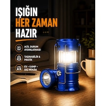 Güneş Enerjili Katlanabilir Kızaklı Kamp Feneri - Usb Şarjlı, Çok Yönlü Ve Dayanıklı Tasarım Çok Renkli 98700676