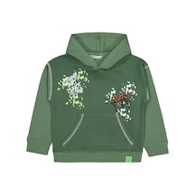 Civil Boys Okay Baskılı 6-9 Yaş Sweatshirt - Yeşil