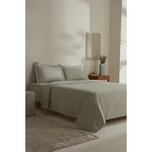 Karaca Home Jemma 120 Tel %100 Pamuk Saten Çift Kişilik Nevresim Takımı Yeşil Yeşil