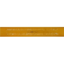 Rotring Yazı Şablonu 10 MM 306 100 Sarı