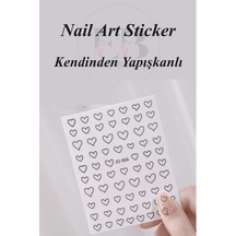 Nail Art Sticker Kendinden Yapışkanlı, Tırnak Süsleme, Tırnak Dövmesi Stikır 966s Siyah-966s