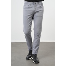 İmza Koyu Mavi Düz Gabardin Pamuklu 5 Cep Slim Fit Casual Pantolon 1003245319 Koyu Mavi