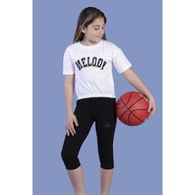 Toontoy Kids Toontoy Kız Çocuk Baskılı Takım Ekru