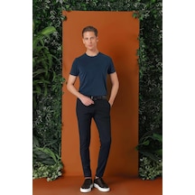 Efor Slim Fit Yan Cep Esnek Pamuk Casual Lacivert Pantolon P 1147 Lacivert