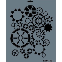 Rich New Seri N-173 Stencil 35X25 Cm