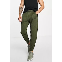 Nike Dri Fit Fleece Tapared Running Konik Yeşil Eşofman Altı Yeşil