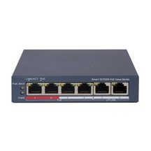 Hıkvısıon 4port 30w Full Poe Ds-3e1106p-eı/m 10/100 2-uplınk Yönetilemez Switch Metal