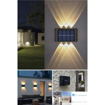 6ledli Solar Duvar Lambası Aplik Güneş Enerji Gün Işığı 2 Li Set Diğer