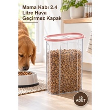 10 Adet Mama Kabı 2.4 Litre Hava Geçirmez Kapak