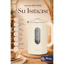 Premier PRK 3218A 1.7 L Isıya Dayanıklı Cam Hazneli Led Işıklı Su Isıtıcısı Kettle