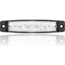 Sanel 12v Universal Parmak 6 Led Basamak Beyaz Sbb12w6