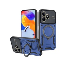 Realme C53 Uyumlu Kılıf Joy Lens Standlı Kapak - Lacivert