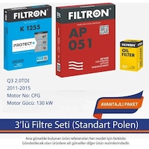 Netpar Audi Q3 2.0tdı 2011-2015 Filtron 3'lü Filtre Seti