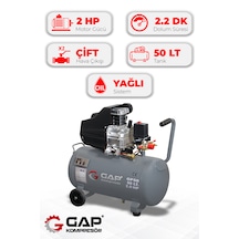 Gap GP50 Pistonlu 50 L 8 Bar 2 HP Hava Kompresörü Gap GP50 Pistonlu 50 L 8 Bar 2 HP Hava Kompresörü