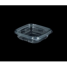 Kullan At Plastik Kilitli Şeffaf Düz Kapaklı Gıda Sakalam Kabı Sızdırmaz Kap 50 x 150 G