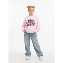 Seabubbles Manifest Kız Çocuk Sweatshirt St10612 Pembe