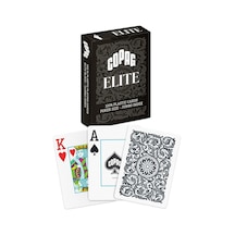 Copag %100 Plastik Oyun Kartları, Poker Boyu Endeks Tek Deste, Siyah