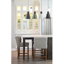 Trend Özel Tasarım Modern Dekoratif Cafe-mutfak Salon Siyah Renk Mix 4 Lü Sıralı Sarkıt Avize Diğer