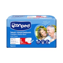 Canped Tekstil Yüzeyli Belbantlı Yetişkin Hasta Bezi Büyük Boy L 30'Lu