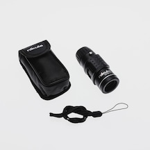7 X 18 Avuç Içi Kauçuk Kaplamalı Hd Optik Cepte Taşınan Mini Monoküler Dürbün Siyah