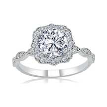 Mia Vento Effective Diamond Elegance Işıltı Tektaş Gümüş Yüzük