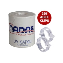 Tarım İpi ve Şeffaf Bitki Klipsi Topraksız Tarım İpi 250