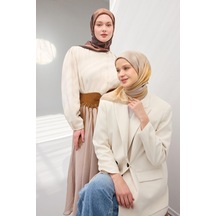Silk Home Velora Eşarp Sis Desen Yeşil Bej 90x90 Çok Renkli