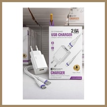 Bezos 2.6a Usb Sarj Adaptoru + Type-c Sarj Kablosu Eu 22 Type - C