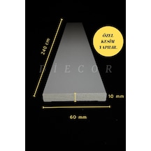 Diecor Dekoratif Boyanabilir 1 Adet 6 Cm Düz Polistren Duvar Çıtası Beyaz 6 Cm Model:xa239