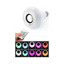 Bluetooth Hoparlör Akıllı Led Ampul Lamba 1250 Görseldeki Renk