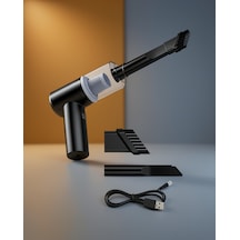 Şarjlı Mini Araç Süpürgesi 120w 5500pa Vakum Gücü